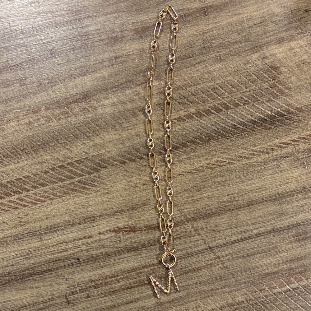 Gold Initial Pendant Necklace